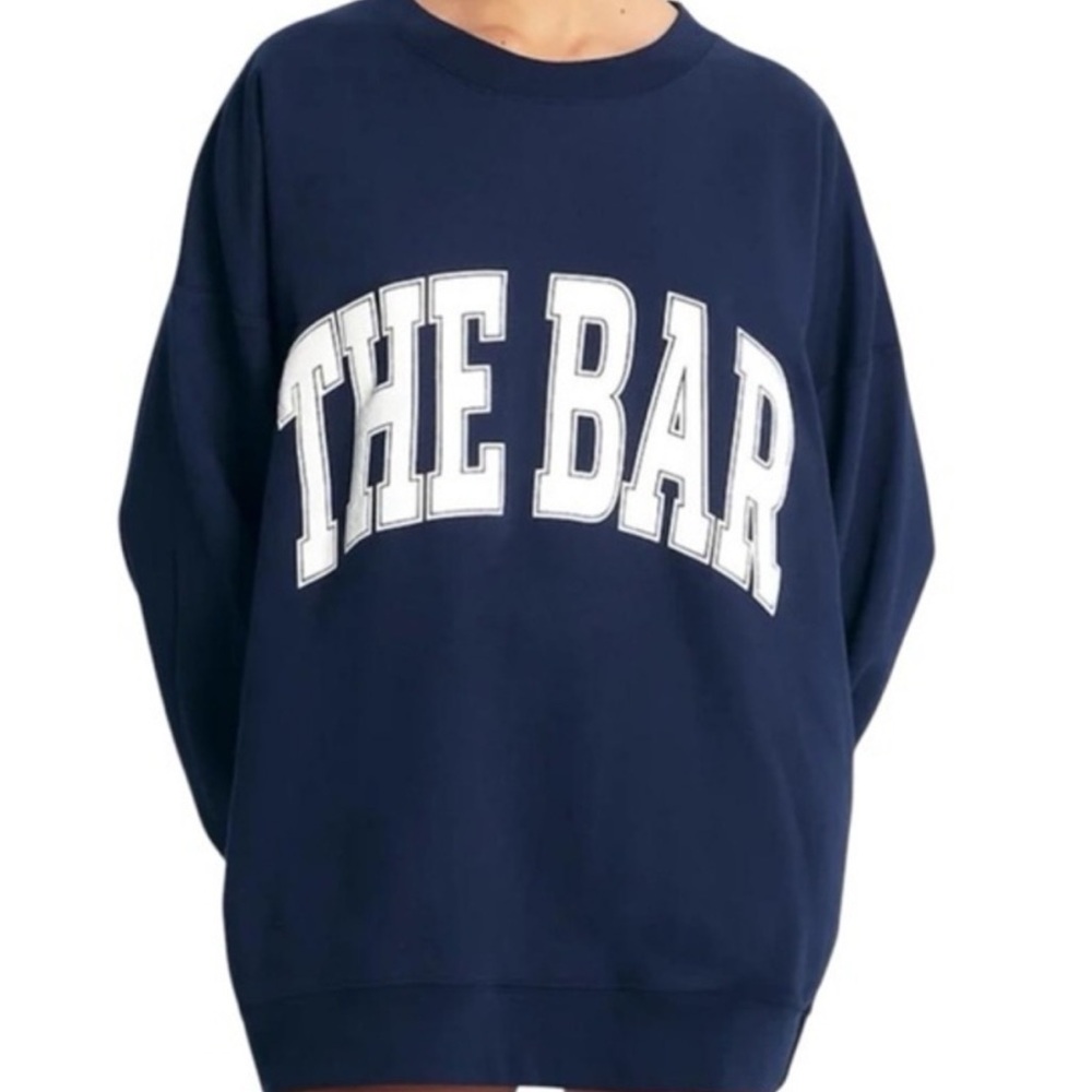 The Bar women’s Sweatshirt in Navy Blue